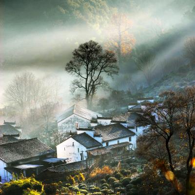山村秋色