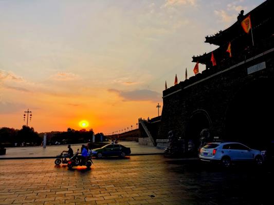 夕陽(yáng)下的壽州古城