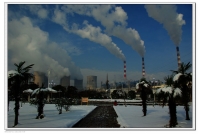 洛電雪景
