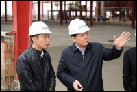 市委楊書記視察招商引資項(xiàng)目-淮南北新建材項(xiàng)目工程
