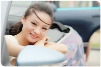 快樂的車模