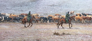 阿勒泰風(fēng)雪轉(zhuǎn)場路